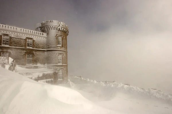 Castles & Palaces: Snow Storm On The Castle by Annabelle Chabert