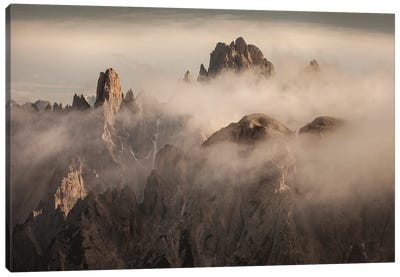 Wild Dolomites Moutains In Italy Canvas Art Print - Annabelle Chabert