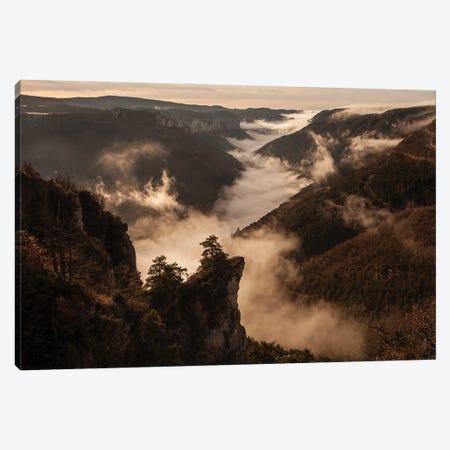 River Of Clouds In The Canyon Canvas Print #AAB86} by Annabelle Chabert Canvas Print