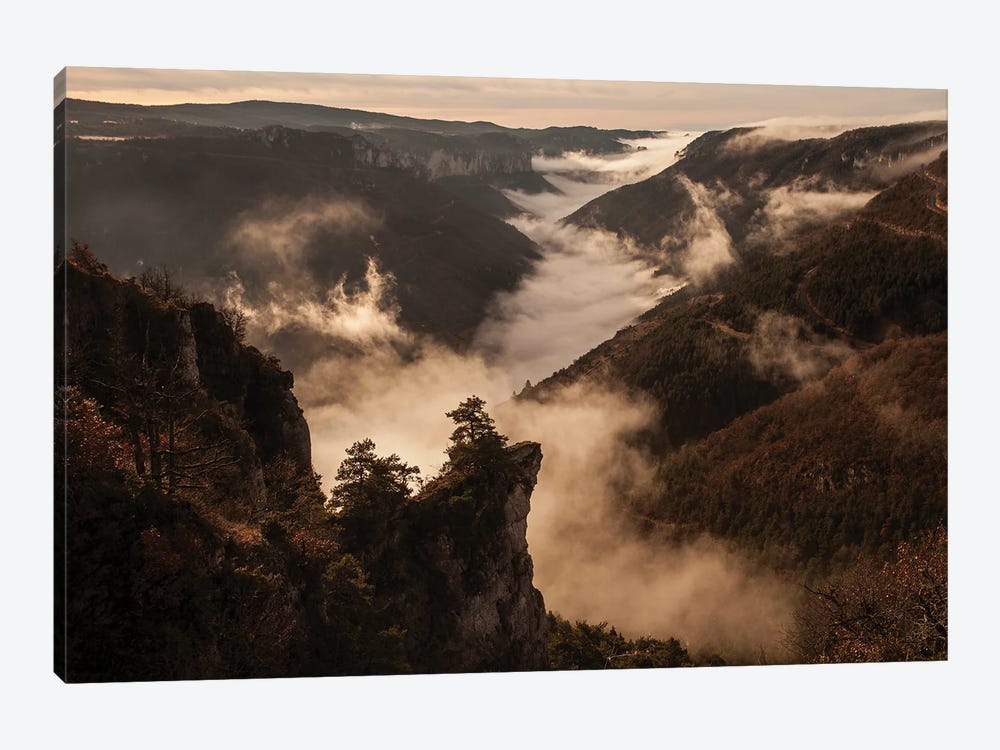 River Of Clouds In The Canyon by Annabelle Chabert 1-piece Canvas Art Print