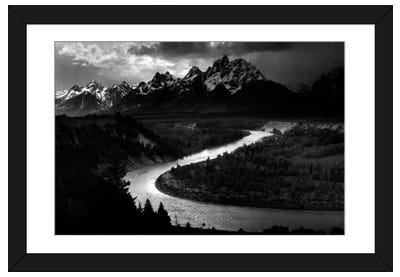 The Tetons - Snake River Paper Art Print - Photography Art