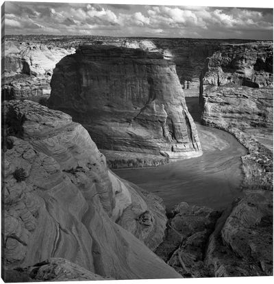 Canyon de Chelly Canvas Art Print - Black & White Photography