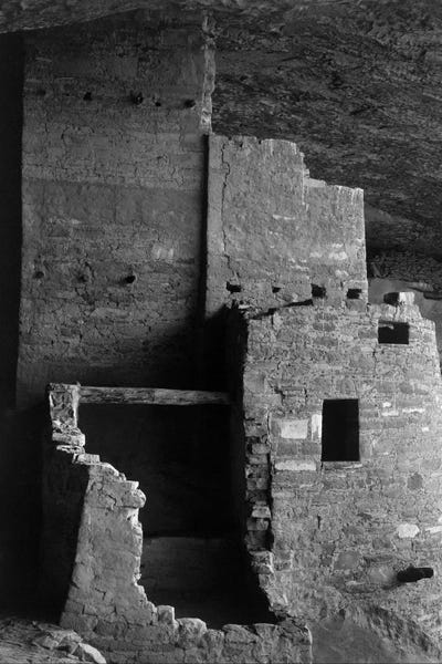 Black & White Decorative Art: Cliff Palace, Mesa Verde National Park by Ansel Adams