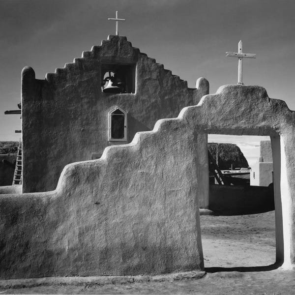 New Mexico: Church, Taos Pueblo, New Mexico, 1941 by Ansel Adams