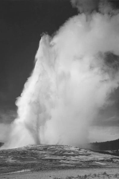 Ansel Adams: Old Faithful Geyser, Yellowstone National Park by Ansel Adams
