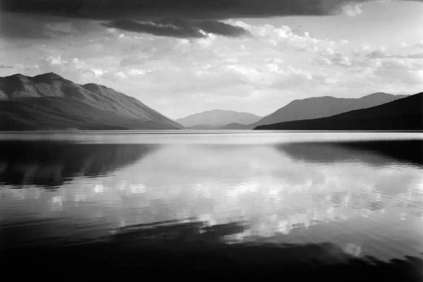 Refreshing Workspace: Evening, McDonald Lake, Glacier National Park by Ansel Adams