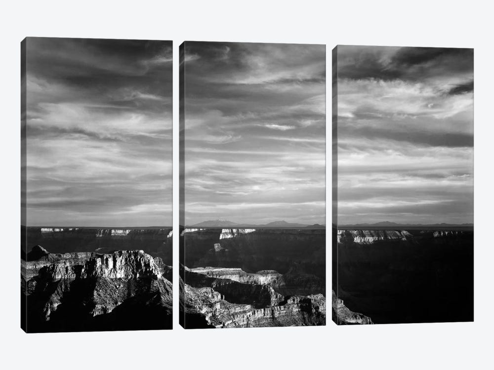 Grand Canyon From N. Rim, 1941 by Ansel Adams 3-piece Canvas Art