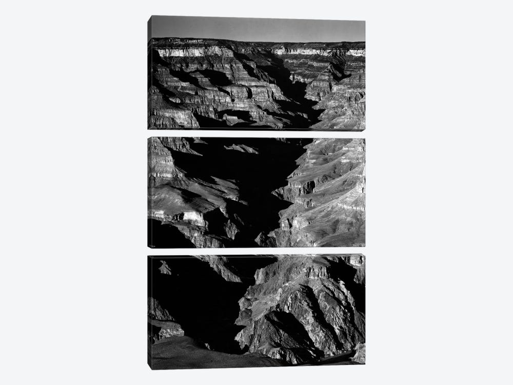 Grand Canyon From S. Rim, 1941 by Ansel Adams 3-piece Canvas Art Print