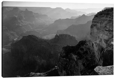 Grand Canyon National Park I Canvas Art Print - Black & White Scenic