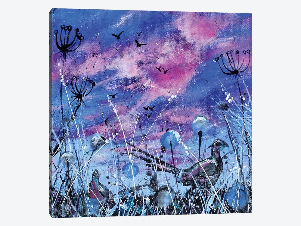 Twilight Pheasants by Andrew Alan Johnson 1-piece Canvas Artwork