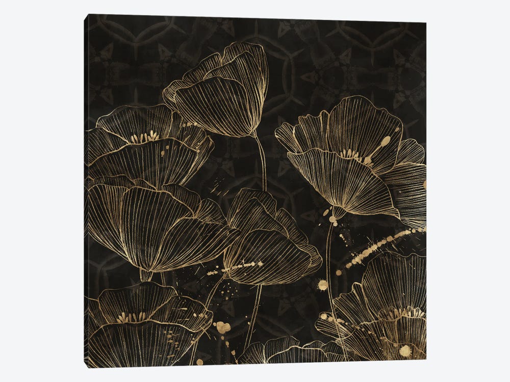 Midnight Blossoms II by Aria K 1-piece Canvas Wall Art