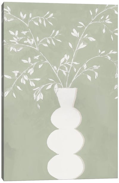 Sage Vase I Canvas Art Print