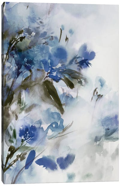 Blue Flowers II Canvas Art Print