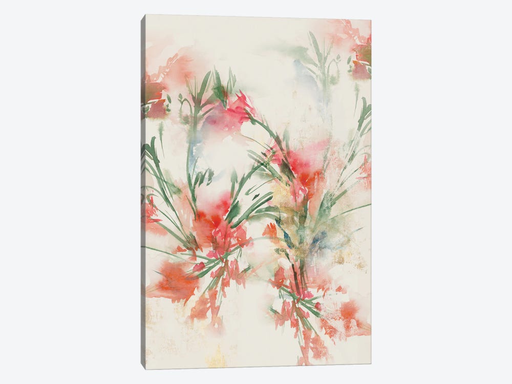 Red Flowers II by Aria K 1-piece Canvas Art Print