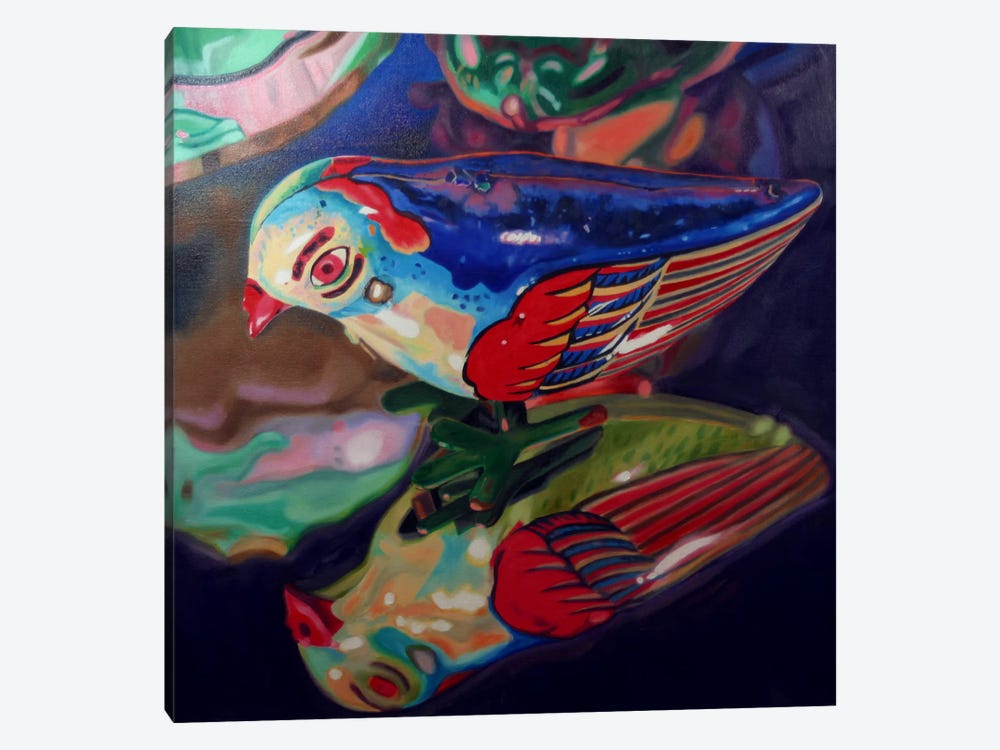 Tin Bird by Andrea Alvin 1-piece Canvas Artwork