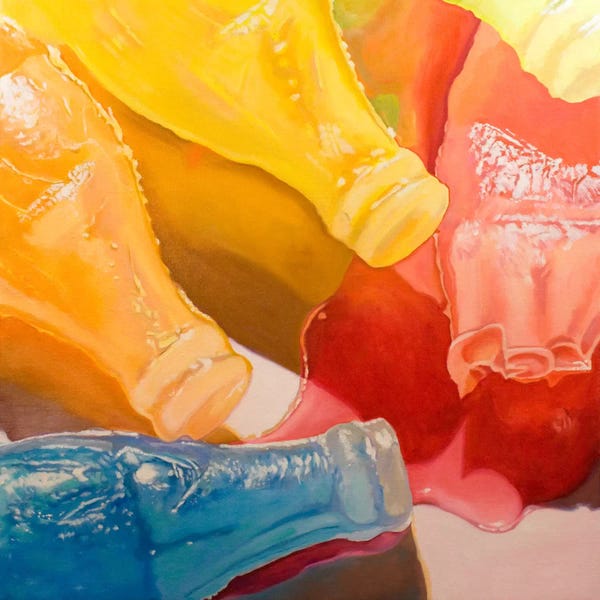 Andrea Alvin: Wax Bottles by Andrea Alvin