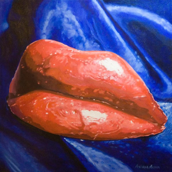 Blue: Wax Lips by Andrea Alvin