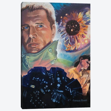 Blade Runner Canvas Print #AAL33} by Andrea Alvin Art Print