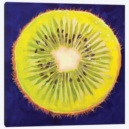 Kiwi Canvas Print #AAL40} by Andrea Alvin Canvas Art