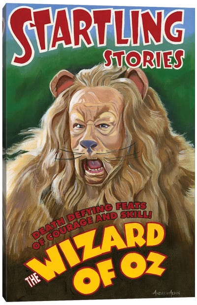 Lion Canvas Art Print - The Wizard Of Oz