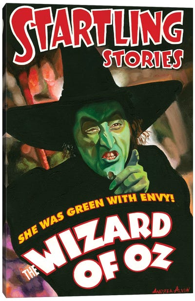 Wicked Witch Canvas Art Print - The Wizard Of Oz