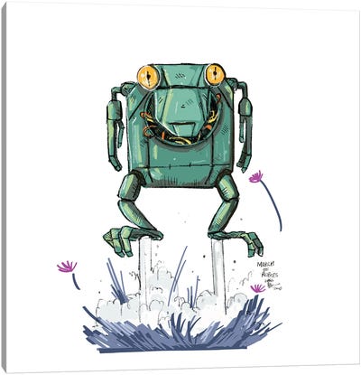 Robot VI Canvas Art Print - Annada N Menon