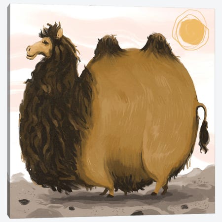 Chonky Camel Canvas Print #AAN35} by Annada N. Menon Canvas Wall Art