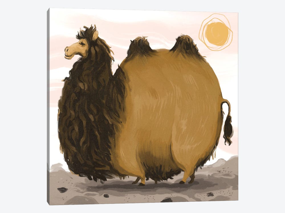 Chonky Camel by Annada N. Menon 1-piece Canvas Art Print