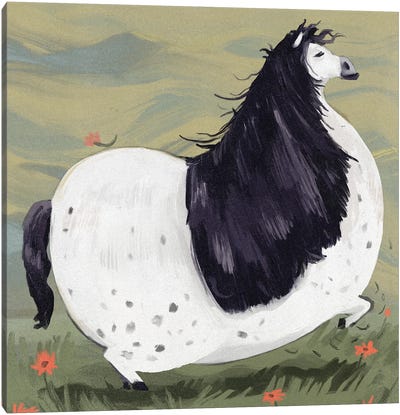 Chonky Horse Canvas Art Print - Annada N Menon