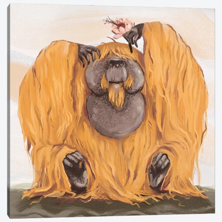 Chonky Orangutan Canvas Print #AAN44} by Annada N. Menon Canvas Print