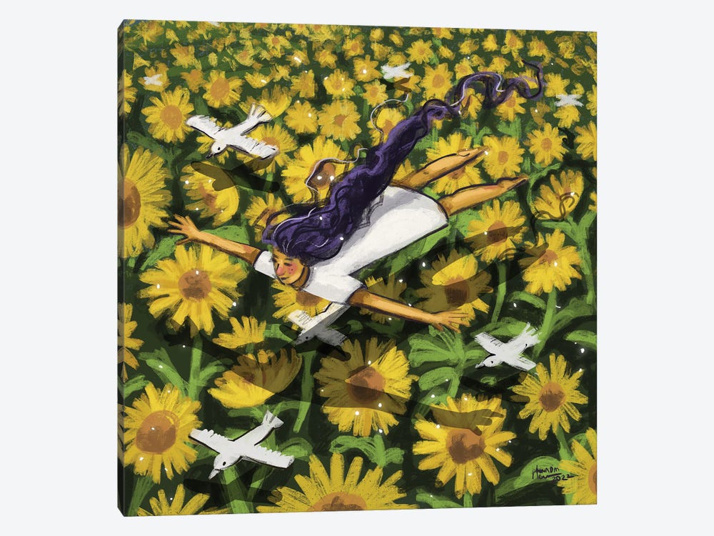 Flying Away by Annada N. Menon 1-piece Art Print