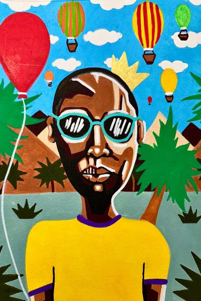 Sunshine And Palm Trees by Aaron Allen art print