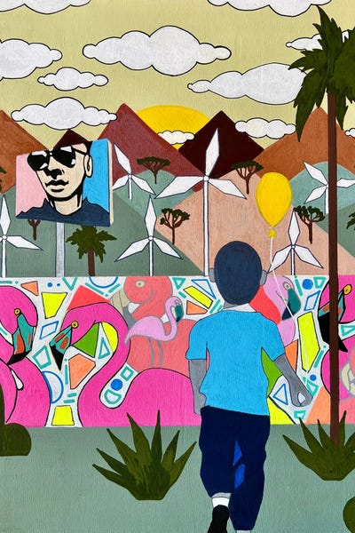 Aaron Allen - Framed Fine Art Prints: Somewhere Under The Palms by Aaron Allen