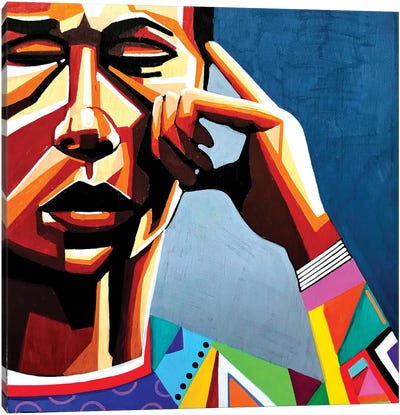 Whenever You Remember Canvas Art Print - Contemporary Portraiture by Black Artists