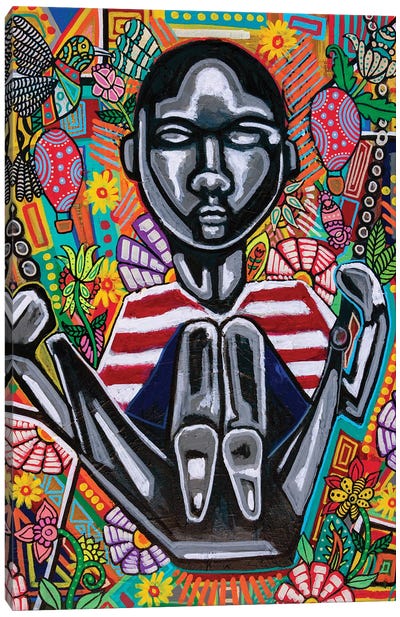 The Songs The Wind Sang Canvas Art Print - Similar to Kehinde Wiley