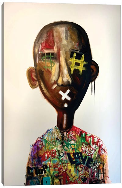 Cyber Sensation Canvas Art Print - Contemporary Portraiture by Black Artists