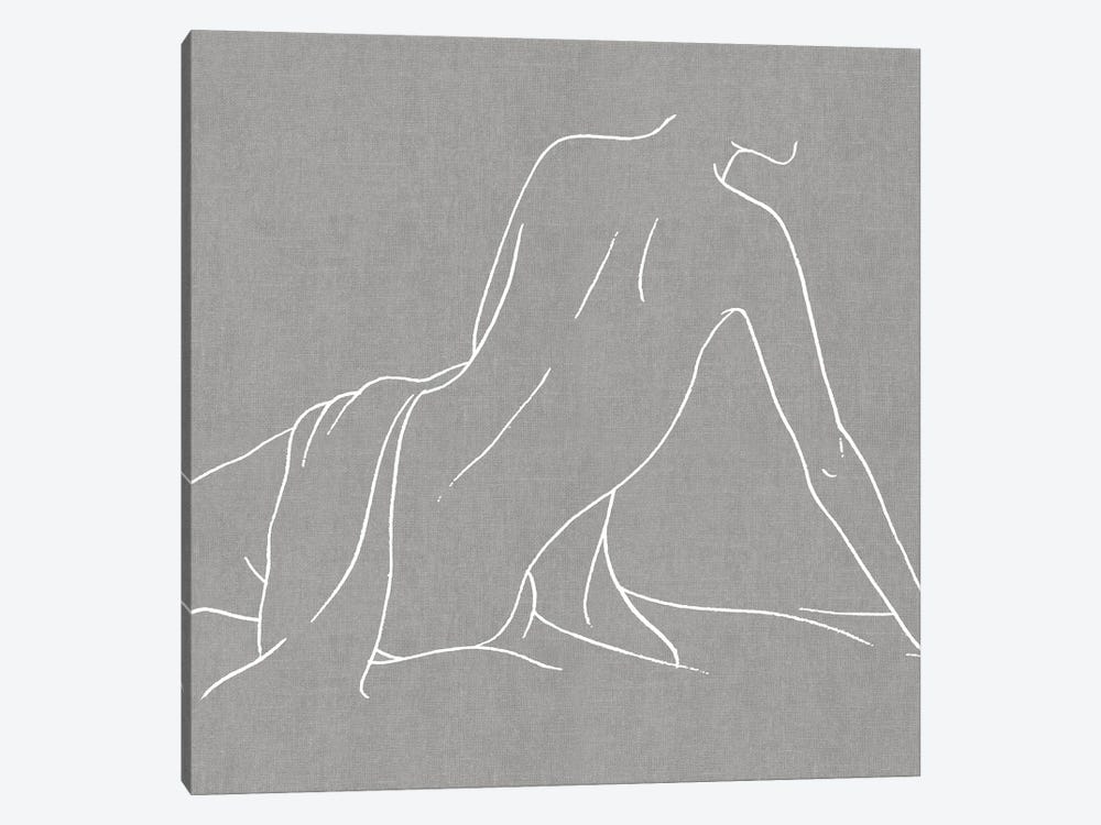 Female Figure On Gray IV by Alana Perkins 1-piece Art Print