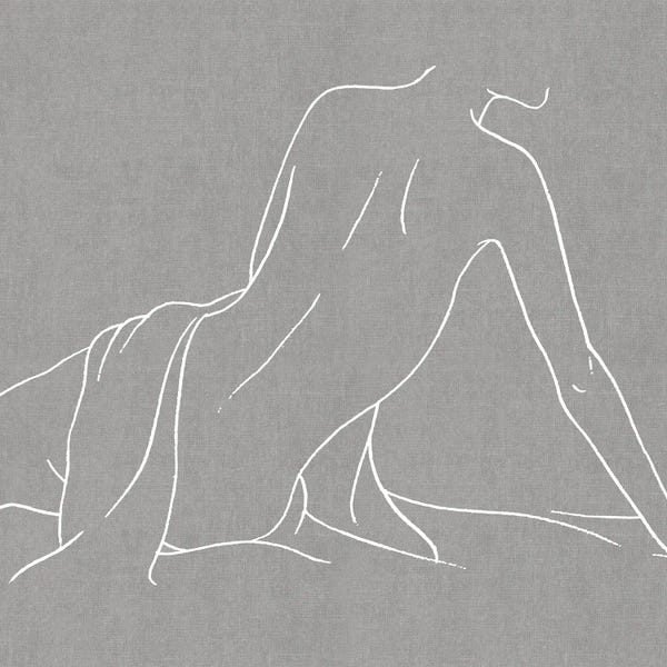 Female Figure On Gray IV