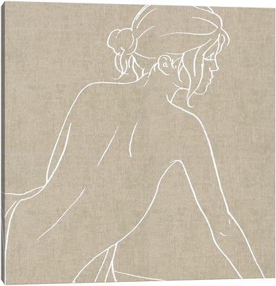 Female Figure On Natural I Canvas Art Print