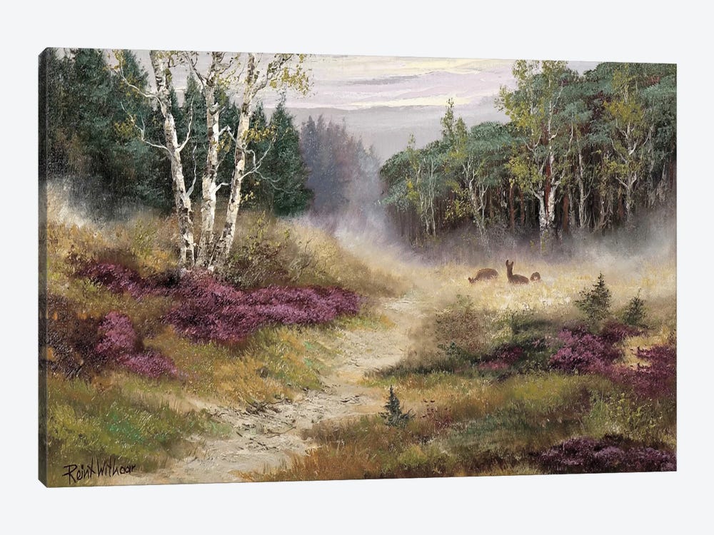 Watching The Deer by Reint Withaar 1-piece Canvas Art