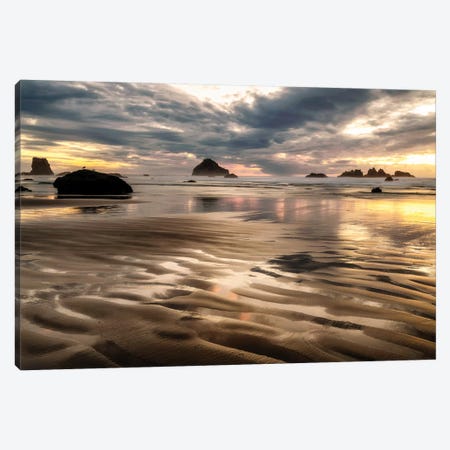 Pacific Low Tide Canvas Print #AAS12} by Andy Amos Canvas Artwork