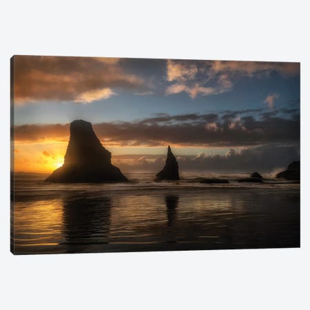 Island Sunsets Canvas Print #AAS37} by Andy Amos Canvas Art Print