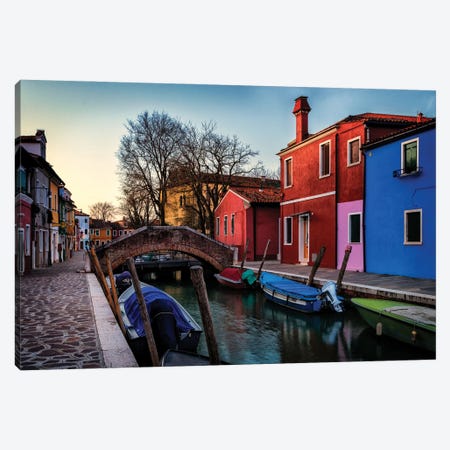Burano Canvas Print #AAS53} by Andy Amos Canvas Artwork