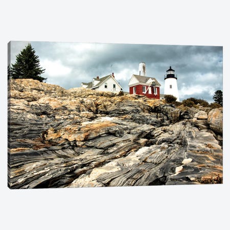 Harbor Lighthouse II Canvas Print #AAS64} by Andy Amos Canvas Artwork