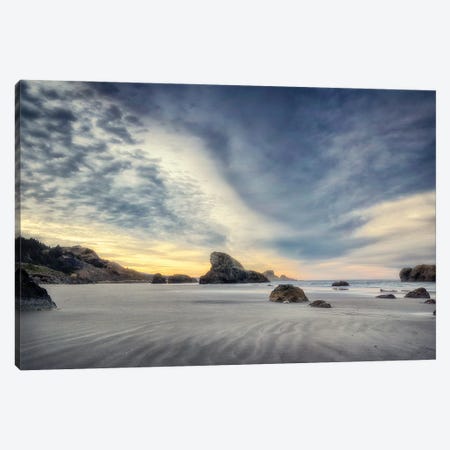 Low Tide Canvas Print #AAS71} by Andy Amos Canvas Wall Art