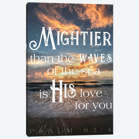 Mightier than the Waves Canvas Print #AAS72} by Andy Amos Canvas Art