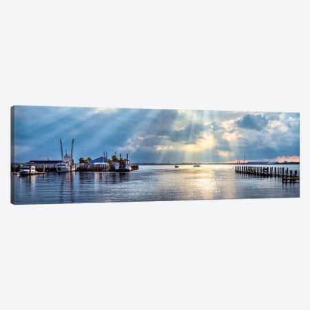 Sunset At St. Andrews Canvas Print #AAS81} by Andy Amos Canvas Print