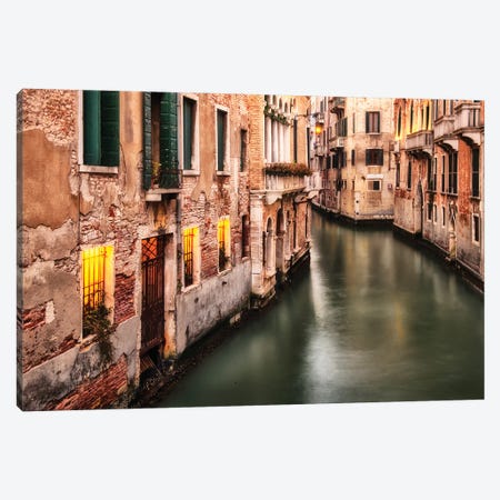 Venice Twilight Canvas Print #AAS82} by Andy Amos Canvas Print