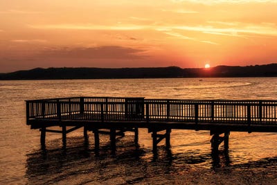 Lake Sunset by Andy Amos canvas print