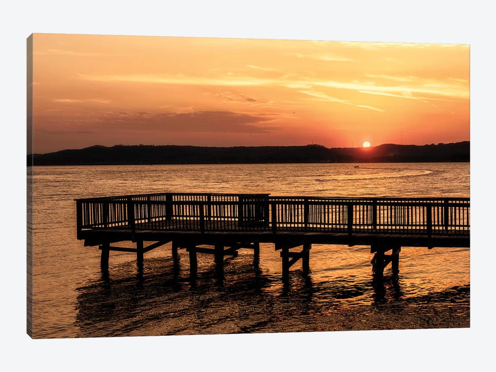 Lake Sunset by Andy Amos 1-piece Canvas Artwork